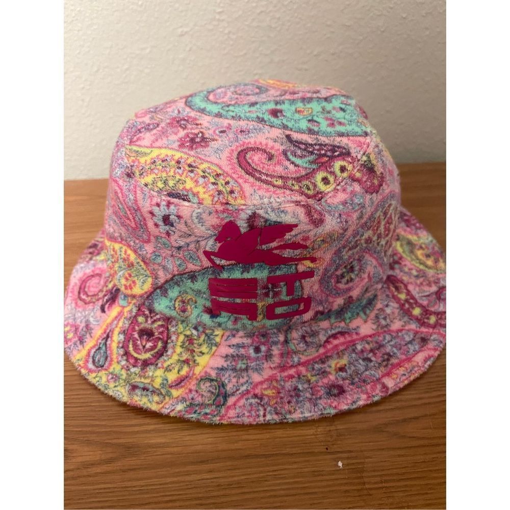 Etro Pink Multicolor Paisley Bucket Hat
